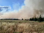 Llanwonno wildfire: 30 football pitches burned, safety advice issued