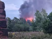 Lorry fire: Residents told to keep windows closed