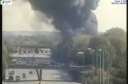 M25 closed in both directions as firefighters tackle huge warehouse blaze
