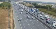 M25 delays near Heathrow after debris falls onto motorway