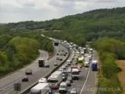 M25 Shut Clockwise in Surrey After Two-Lorry Crash, 80-Minute Delays