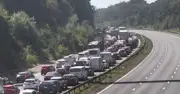 M4 near Cardiff closed by police incident causing traffic chaos