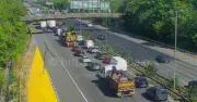 M6 blocked by lorry fire causing long delays