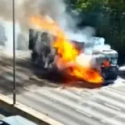 M6 lorry fire causes 50-minute delays near Birmingham