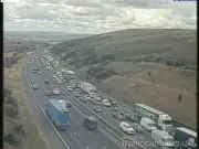 M62 Eastbound Delays After Car Fire Shuts Two Lanes