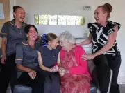 Mabel Boyle, 100, says secret to long life is working hard and dancing