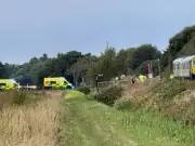 Major Incident as Train Hits Vehicle in Burscough