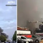 Major incident declared as fire breaks out near Luton Airport