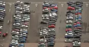 Man arrested for arson after huge blaze rips through Gatwick Airport car park