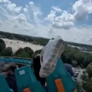 Man hit in face by flying shoe on 70mph rollercoaster