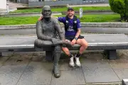 Man proposes after 96-mile charity walk in memory of partner's son