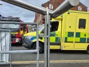 Man rushed to hospital after Asda collision in Bangor