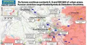 Map reveals Russia's glide-bomb assault on Ukraine's Donetsk cities