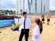 Marine Minister thanks volunteers in nurdle clean-up on North East beaches