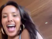 Maya Jama dances in tiny bikini in Ibiza after private jet birthday trip