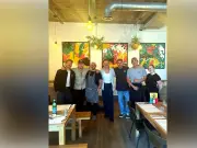 McFly visit Newcastle's Zucchini Pasta Bar before Leazes Park gig