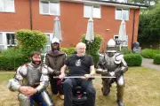 Medieval re-enactment surprise for care home resident