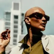 Melanie Sykes debuts shaved head in new campaign after alopecia diagnosis