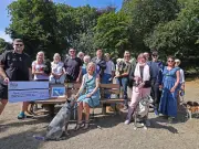 Memorial bench for Wirral's beloved dog Cain unveiled in Vale Park
