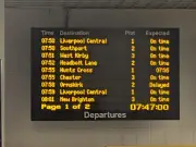 Merseyrail delay boards wrong due to Network Rail fault