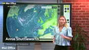 Met Office and BBC warn of thunderstorms and up to 4cm of rain