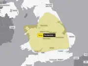 Met Office issues thunderstorm warning with flooding and lightning risk