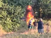 Moped set on fire at Fairwater Park, Cardiff; police not investigating