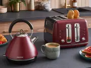 Morphy Richards Rhubarb Kettle and Toaster Set £25 Off