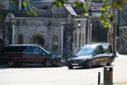 Mourners gather for Ann Widdecombe's funeral at Buckfast Abbey