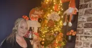 Mum puts Christmas tree up five months early in 30C heatwave