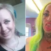 Mum with face tattoos says trolls teach her kids resilience