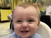 Mum's shock as baby's 'white glow' in eye is rare cancer
