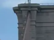 Naked man survives 80m bridge leap on birthday after telling pal 'life is boring'