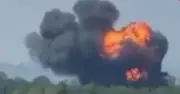 NATO Aircraft Crashes in Turkey with Huge Explosion Caught on Camera