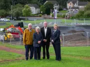 New £186k pump track at Airdrie Leisure Centre taking shape