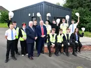 New construction training shed delivered at Chryston High