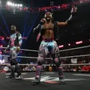 New Day stars Kofi Kingston and Xavier Woods debut in AEW at All In