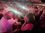 Newcastle karaoke host gets engaged at Luke Combs Wembley gig