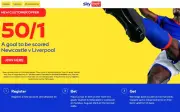 Newcastle vs Liverpool: Sky Bet 50/1 goal offer for new customers