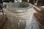 Norman font sent to Gordonstoun for King Charles returns to Shropshire