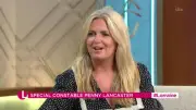 Penny Lancaster in tears discussing Rod Stewart marriage rows