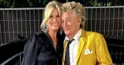 Penny Lancaster supports Rod Stewart after heart surgery