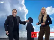 Peter Kay gatecrashes BBC weather report again