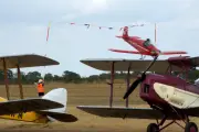Pilot seriously injured in crash at WWI-era aerodrome air show