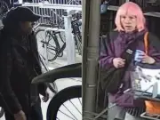Police release images after two bikes stolen in Manchester city centre