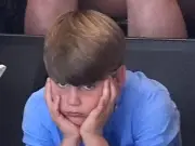 Prince Louis Looks Bored at Commonwealth Netball Game