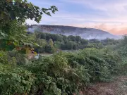 Property has 'close call' as wildfire shuts Cymmer Road in Porth