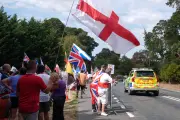 Protesters gather at RAF Barnham amid Thetford unrest