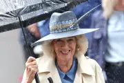 Queen Camilla Braves Rain for Sky Bet Ebor Festival at York Racecourse