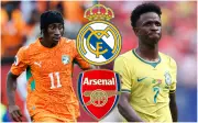 Real Madrid push for Diomande as Arsenal monitor Vinicius Junior